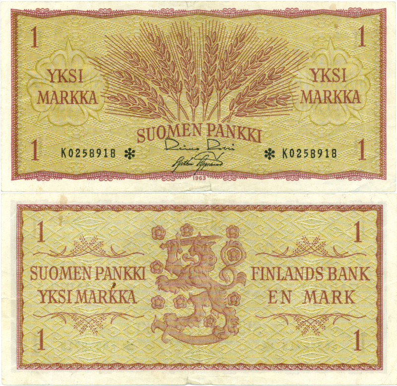 1 Markka 1963 K0258918*